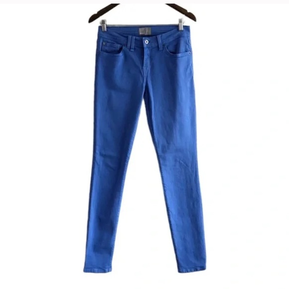 Bench Soft Stretchy Mid Rise Skinny Leg Fit Coloured Denim Jeans Pants Blue - Picture 1 of 10